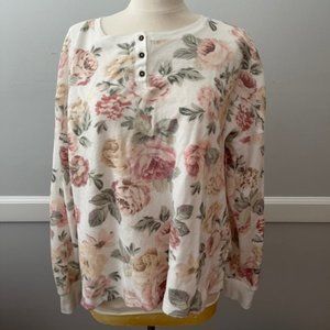 Floral Waffle Long Sleeve